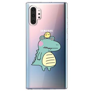 For  Galaxy Note 10 Plus Lucency Painted TPU Protective(Bird Crocodile)
