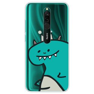 For Xiaomi Redmi Note 8 Lucency Painted TPU Protective(Crown Dinosaur)