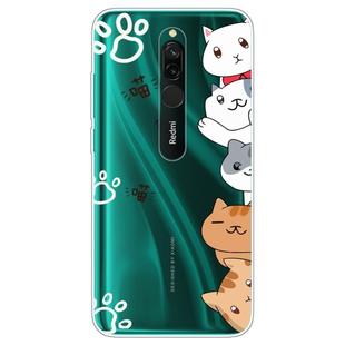 For Xiaomi Redmi Note 8 Lucency Painted TPU Protective(Meow Meow)