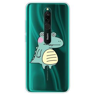 For Xiaomi Redmi Note 8 Lucency Painted TPU Protective(Bird Crocodile)