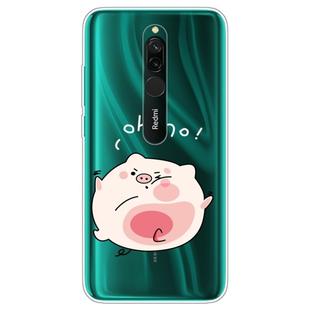 For Xiaomi Redmi Note 8 Lucency Painted TPU Protective(Hit The Face Pig)