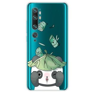 For Xiaomi CC9 Pro Lucency Painted TPU Protective(Lotus Leaf Panda)