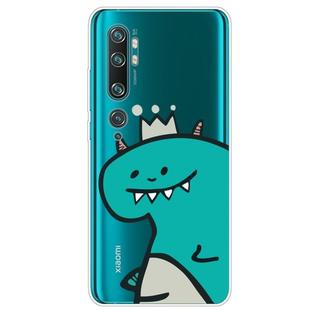 For Xiaomi CC9 Pro Lucency Painted TPU Protective(Crown Dinosaur)