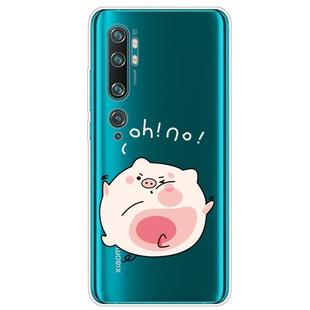 For Xiaomi CC9 Pro Lucency Painted TPU Protective(Hit The Face Pig)