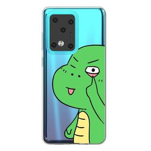 For Galaxy S20 Ultra Lucency Painted TPU Protective(Funny Dinosaur)