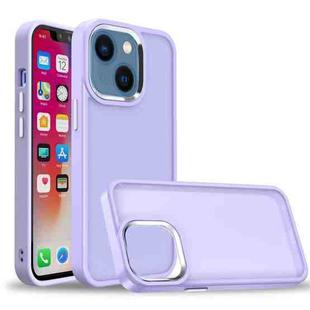 For iPhone 14 Plus Charm Pupil Frosted Skin Feel Phone Case (Purple)