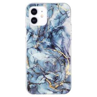 For iPhone 12 / 12 Pro IMD Marble Pattern TPU Phone Case(Grey)