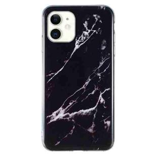 For iPhone 11 IMD Marble Pattern TPU Phone Case (Black)