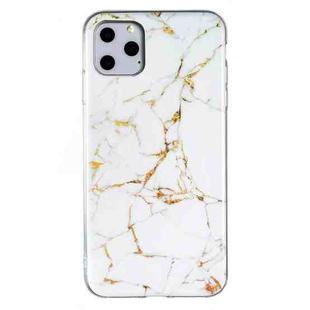 For iPhone 11 Pro IMD Marble Pattern TPU Phone Case(White)