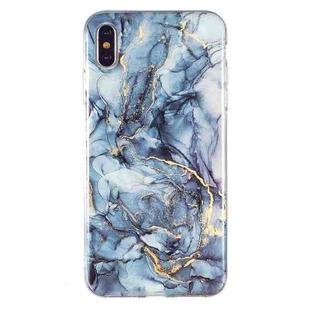 For iPhone X / XS IMD Marble Pattern TPU Phone Case(Grey)