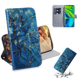 For Xiaomi Note 10 Pro 3D Colored Drawing Horizontal Flip Leather Case with Holder & Card Slot & Wallet(Prunus Armeniaca)