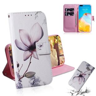 For Huawei P40 Pro 3D Colored Drawing Horizontal Flip Leather Case with Holder & Card Slot & Wallet(Magnolia)
