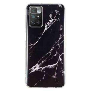 For Xiaomi Redmi 10 IMD Marble Pattern TPU Phone Case(Black)