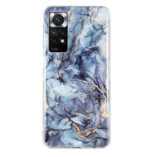 For Xiaomi Redmi Note 11 Global IMD Marble Pattern TPU Phone Case(Grey)