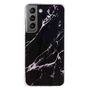 For Samsung Galaxy S22 5G IMD Marble Pattern TPU Phone Case(Black)