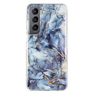 For Samsung Galaxy S22+ 5G IMD Marble Pattern TPU Phone Case(Grey)