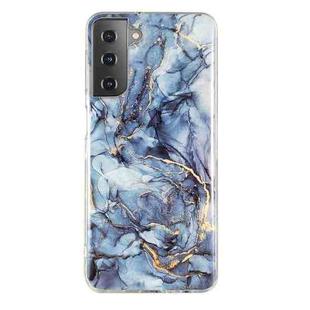 For Samsung Galaxy S21 FE 5G IMD Marble Pattern TPU Phone Case(Grey)