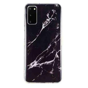 For Samsung Galaxy S20 5G IMD Marble Pattern TPU Phone Case(Black)