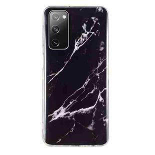 For Samsung Galaxy S20 FE 5G IMD Marble Pattern TPU Phone Case(Black)