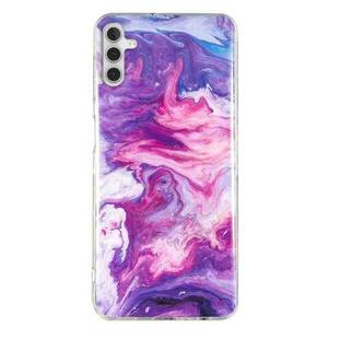 For Samsung Galaxy A13 5G IMD Marble Pattern TPU Phone Case(Red)