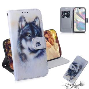 For Galaxy A70E 3D Colored Drawing Horizontal Flip Leather Case with Holder & Card Slot & Wallet(Wolf)