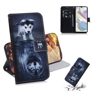 For Galaxy A70E 3D Colored Drawing Horizontal Flip Leather Case with Holder & Card Slot & Wallet(Wolf and Dog)