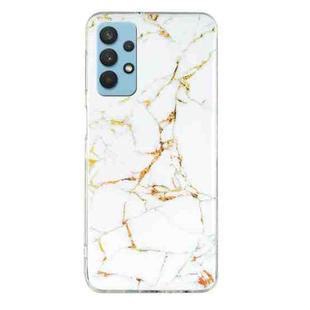 For Samsung Galaxy A32 5G IMD Marble Pattern TPU Phone Case(White)