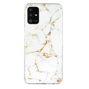 For Samsung Galaxy A51 IMD Marble Pattern TPU Phone Case(White)