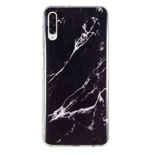 For Samsung Galaxy A70 IMD Marble Pattern TPU Phone Case(Black)