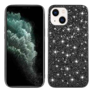 For iPhone 14 Glitter Powder TPU Phone Case (Black)