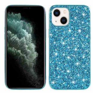 For iPhone 14 Plus Glitter Powder TPU Phone Case (Blue)