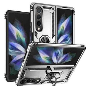 For Samsung Galaxy Z Fold4 Shockproof TPU + PC Phone Case(Silver)