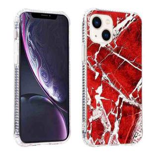 Sands Marble Double-sided IMD Pattern Phone Case For iPhone 14 Plus(Red)