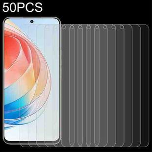 50 PCS For Honor X40i 0.26mm 9H 2.5D Tempered Glass Film
