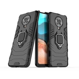 For Xiaomi Redmi K30 Pro PC + TPU Shockproof Protective Case with Magnetic Ring Holder(Black)