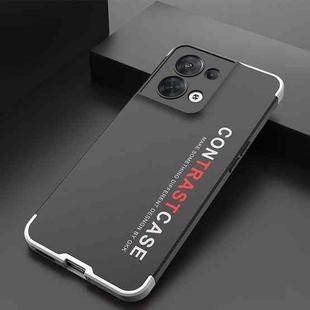 For OPPO Reno8 GKK TPU + PC Shockproof Protective Phone Case(Silver)
