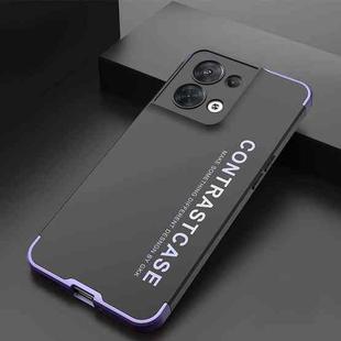 For OPPO Reno8 GKK TPU + PC Shockproof Protective Phone Case(Purple)
