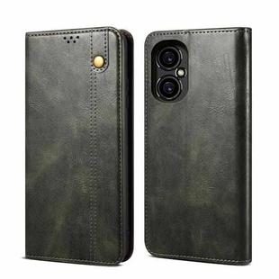 For Xiaomi M4 5G Oil Wax Crazy Horse Texture Leather Phone Case(Green)