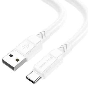 Borofone BX81 USB to Type-C Goodway Charging Data Cable, Length:1m(White)