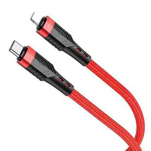 Borofone BU35 Type-C to 8 Pin Influence PD Charging Data Cable, Length:1.2m(Red)