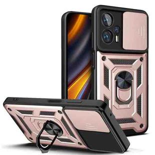 For Xiaomi Poco X4 GT Sliding Camera Design TPU + PC Phone Case(Rose Gold)