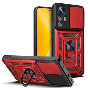 For Xiaomi 12 Lite Sliding Camera Design TPU + PC Phone Case(Red)