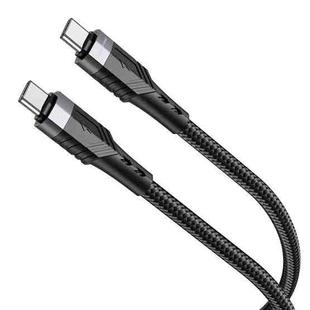 Borofone BU35 Type-C to Type-C Influence 60W Charging Data Cable, Length:1.2m(Black)