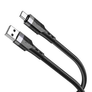 Borofone BU35 USB to Type-C Influence Charging Data Cable, Length:1.2m(Black)