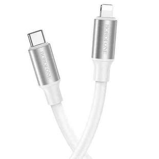 Borofone BX82 Type-C to 8 Pin Bountiful PD Charging Data Cable, Length:1m(White)