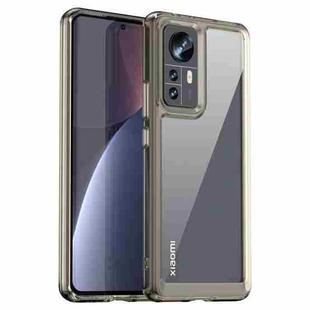 For Xiaomi 12 Pro Dimensity Colorful Series Acrylic + TPU Phone Case(Transparent Grey)