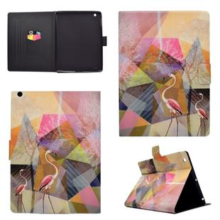 For iPad 5 / 6 Horizontal Flip Leather Case with Holder & Card Slot & Sleep / Wake-up Function(Flamingo)