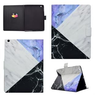 For iPad 5 / 6 Horizontal Flip Leather Case with Holder & Card Slot & Sleep / Wake-up Function(Blue White Stitching)