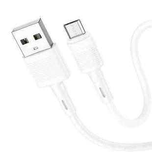 hoco X83 2.4A USB to Micro USB Victory Charging Data Cable，Length：1m(White)