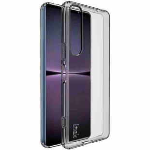 For Sony Xperia 1 IV IMAK UX-5 Series Transparent Shockproof TPU Protective Phone Case(Transparent Black)